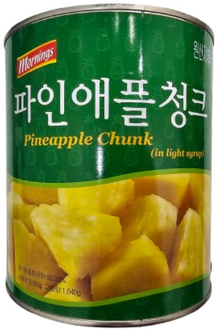 파인애플 청크, 1개, 3.05kg