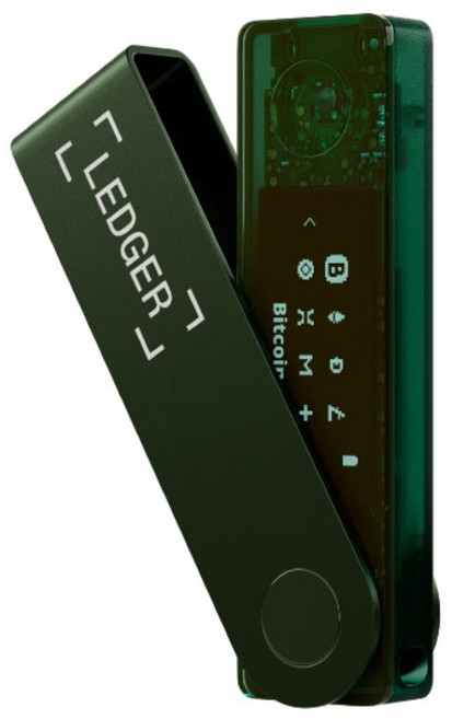 Ledger Nano X 나노x 암호화폐 코인지갑 콜드 월렛 하드웨어 지갑 새 제품 미개봉 정품 Emerald Green, 1개