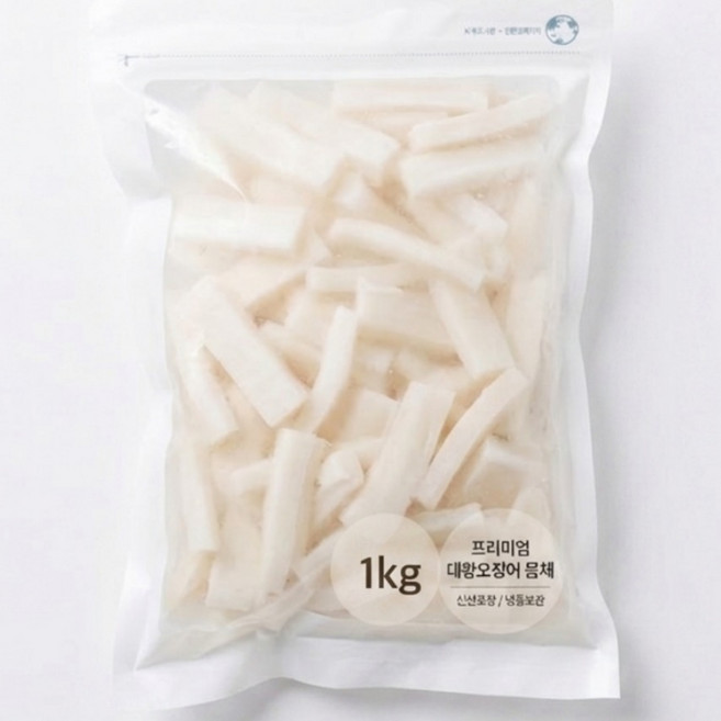 대왕오징어몸채1kg 3kg 소포장 칠레산, 3개, 1kg
