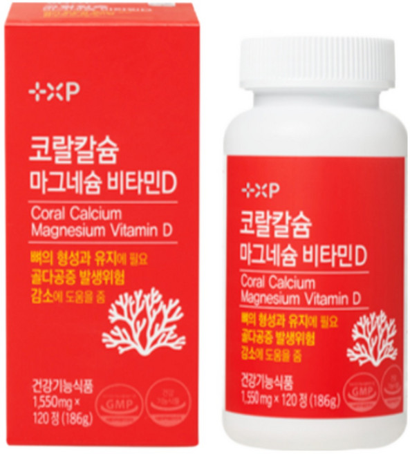 뼈건강 코랄칼슘 마그네슘 비타민D 코랄 칼마디 120정, 1개