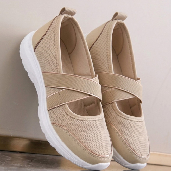 발이 편한 DiDot 에어리 무브 슬립온 X밴드 메리제인 스니커즈