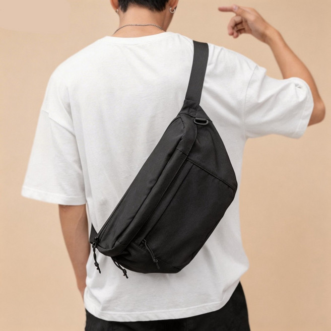 코어에이 가로형 데일리 슬링백 웨이스트백 힙색 메신저백