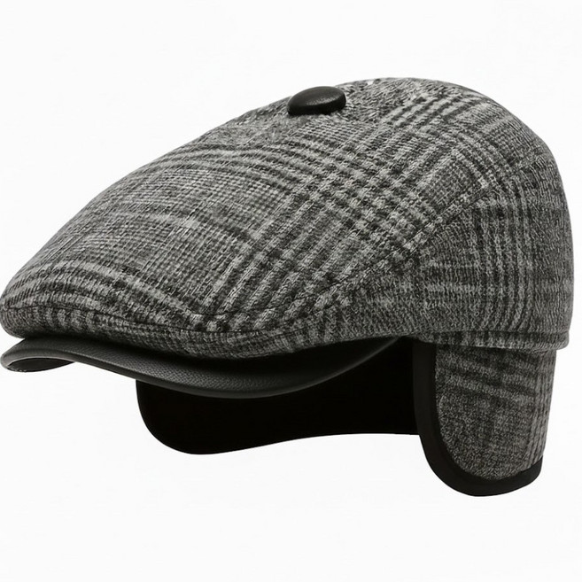 엘리온 어르신 헌팅캡 60대 70대 겨울 중년 남성 귀달이 모자 방한 베레모