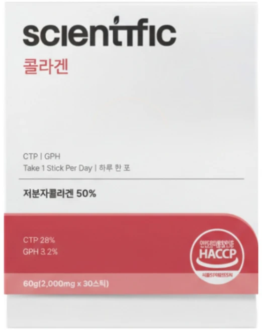 싸이언티픽 콜라겐, 4박스, 60g - 쿠팡