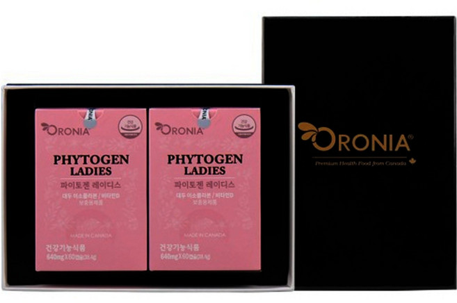 1+1 오로니아 파이토젠 레이디스 60캡슐 / 대두이소플라본 갱년기여성영양제, 2개, 60회분