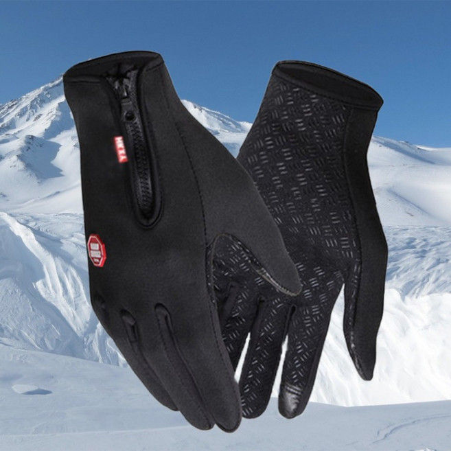 jamalco 스마트 터치 기모 방한장갑 남녀공용 겨울 스키장갑
