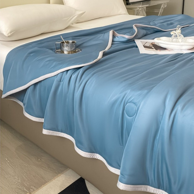 [시즌오프] Frokom 시원한 아이스 실크 쿨링 냉감 차렵이불 여름 이불