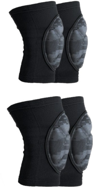각개메이트 군대 군인 무릎+팔꿈치 보호대 세트, 블랙, 1개