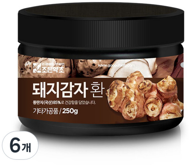 조은약초 프리미엄 돼지감자환, 6개, 250g