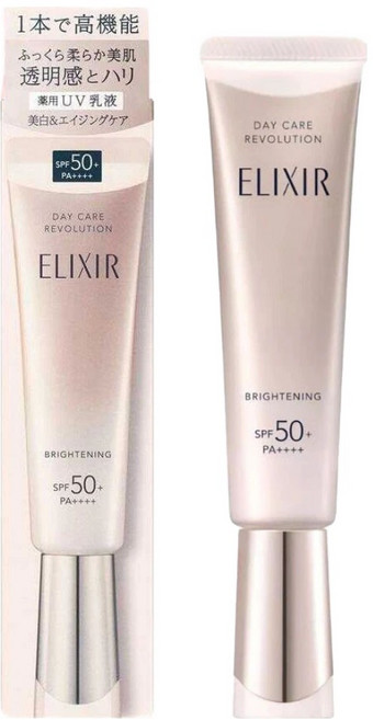 시세이도 엘릭서 데이케어 레볼루션 SPF50+ PA++++ 브라이트닝 일본정품, 35ml, 1개