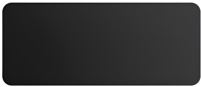 온세미몰 넓은면적 부드러운표면 마우스 장패드 90x40cm, 1개, 블랙