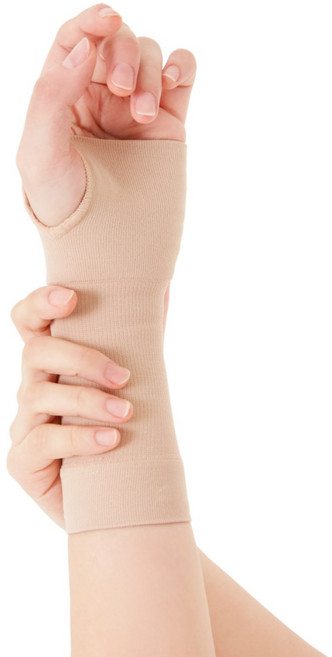 레그베이스 의료용 손목보호대 엄지형 트임 베이지색, 1개