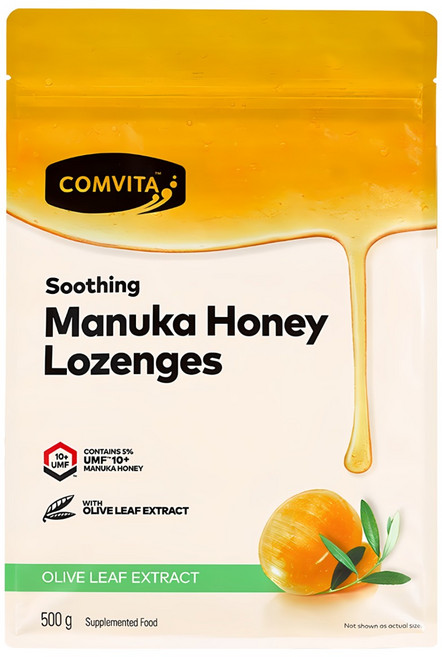 [정품]콤비타 UMF10+ 마누카허니 로젠지 올리브잎 꿀캔디, 500g, 1개
