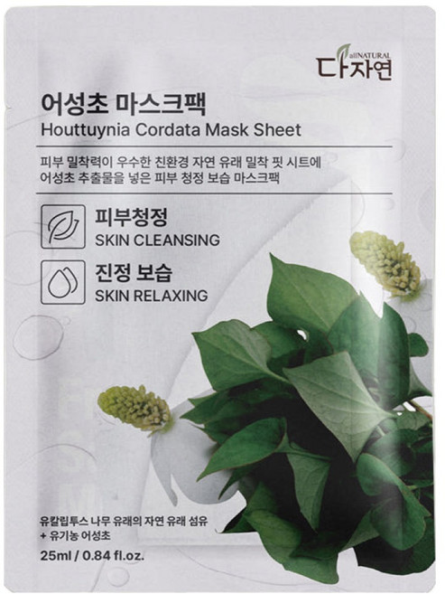 다자연 어성초 마스크팩, 30개입, 1개