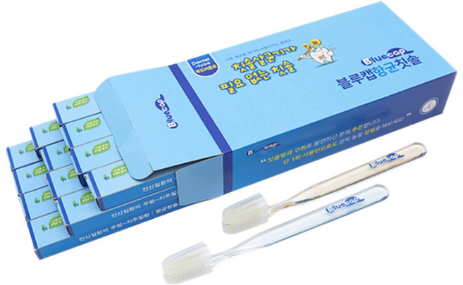 블루캡 이중미세모 항균칫솔 부드러운모 잇몸 12개입 1개, 4개