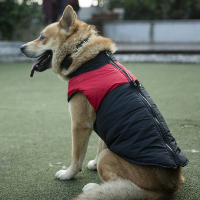 켈리몰 강아지패딩 소형견 중형견 대형견패딩 겨울옷 패딩조끼, 레드 5XL, 1개, 레드_5XL