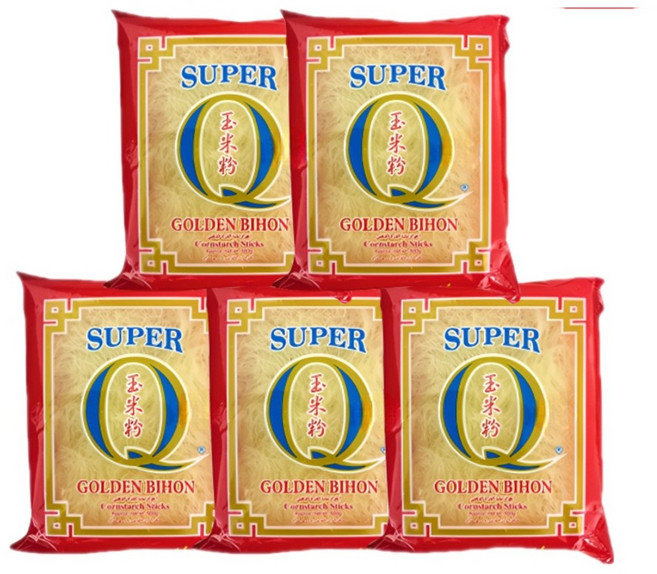 필리핀 당면 슈퍼 큐 골든 비혼 Super Q Golden Bihon 500g, 5개