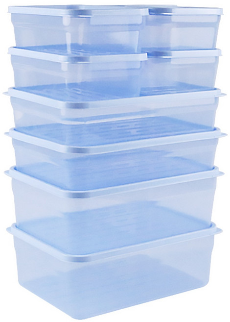 말랑핏 휘어지는 냉동실 정리용기 250ml x 4p + 600ml x 2p +1300ml x 2p +2000ml x 2p 세트, 1세트, 1세트