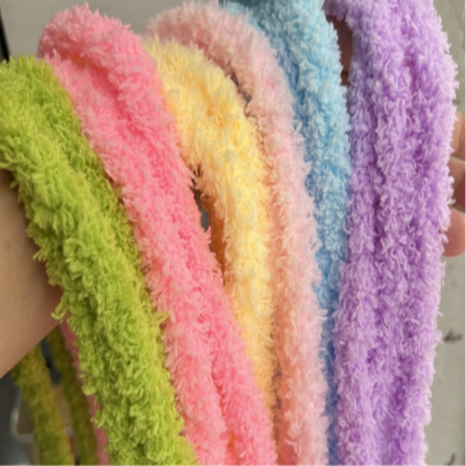 슈페르바 모루 인형 키링 만들기 모루털실 모루철사 15mm x 1m, 31빅레드, 10개