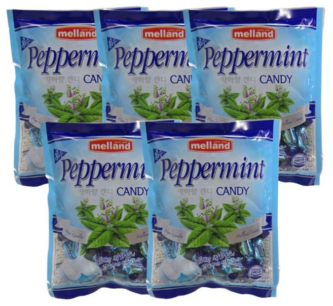 멜랜드 박하맛사탕, 250g, 5개