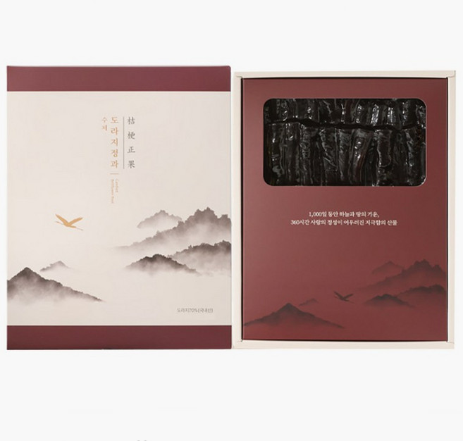 서민갑부 국산 무주 도라지정과 500 명절선물 상견례 (보자기포장선택), 1개, 500g, 기본 (보자기포장없음 X)