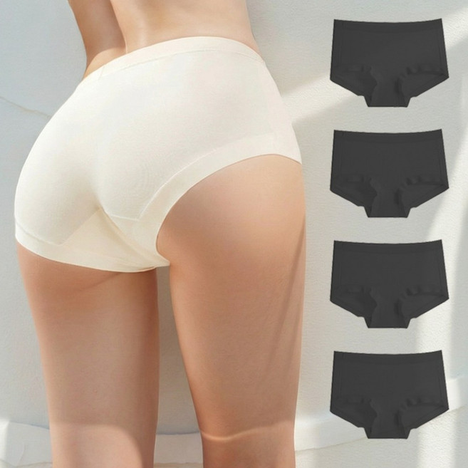 어머머스 여성 고탄력 편한 모달 50수 노라인 팬티 4p