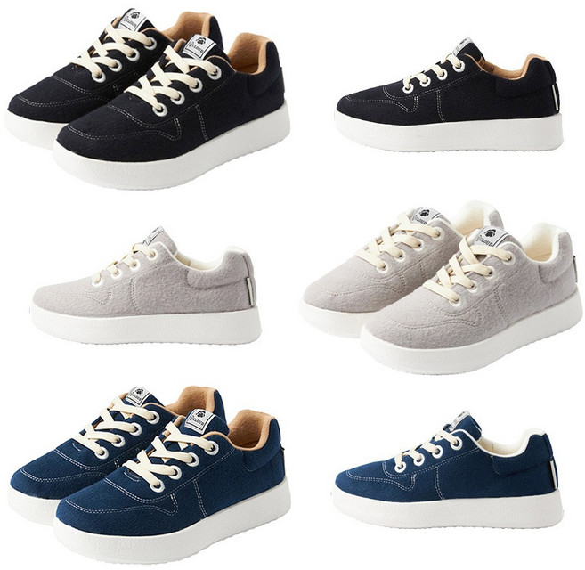 [W클라우드] 남녀 발 편한 양모100 울 스니커즈 운동화 C08