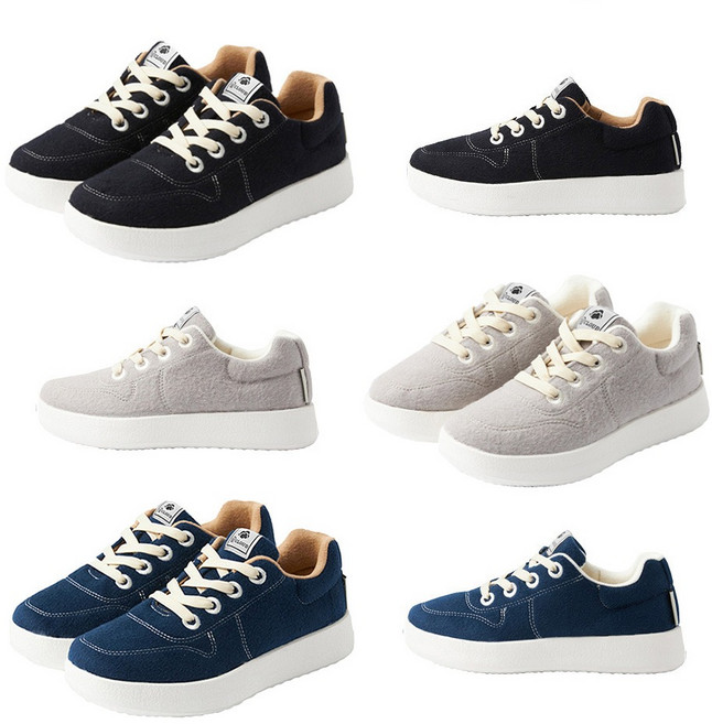 [W클라우드] 남녀 발 편한 양모100 울 스니커즈 운동화 C08