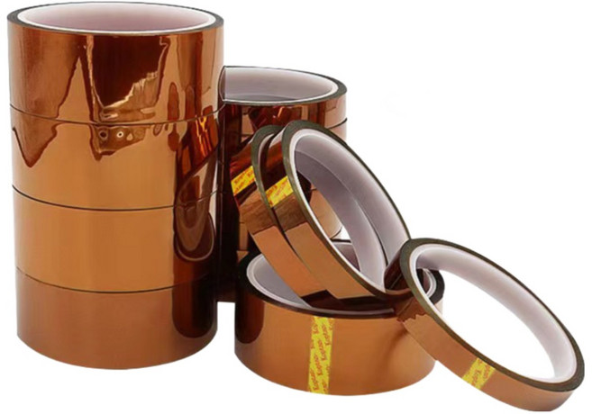 캡톤 테이프 PI테이프 고온 폭5mm*길이 27m*5개 들이 1셋트 내고온 폴리이미드 kapton tape, 1세트