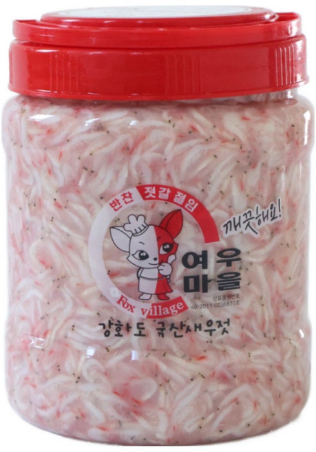 여우마을 강화도 국산 새우젓 김장용 추젓 MSG 무첨가 새우 비율 높은 새우젓, 2개, 2kg