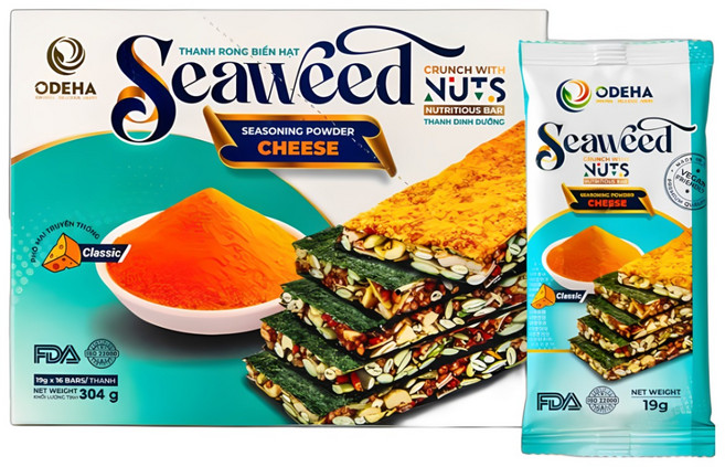 ODEHA 바사삭 김견과 스낵 치즈맛 16p, 304g, 1개