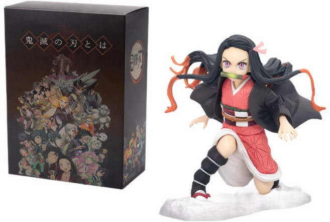귀멸의 칼날 네즈코 카마도 피규어 + 컬러 박스, 1개