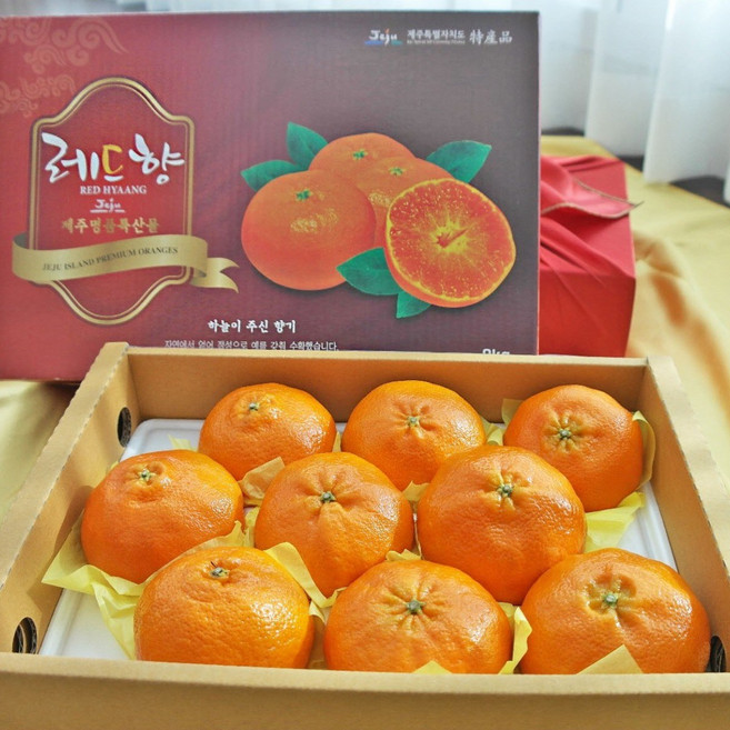 [당도보장]허니삼구 고당도 꿀맛 제주 레드향 특품 3KG 5KG, 1박스, 3kg(8-13과)