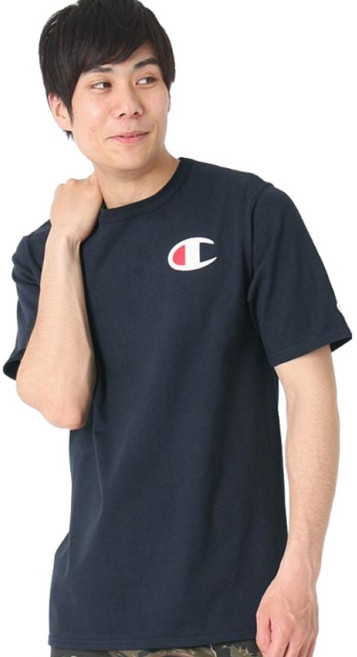 챔피온 남성 반팔티셔츠 빅C 프린트 GT19 네이비