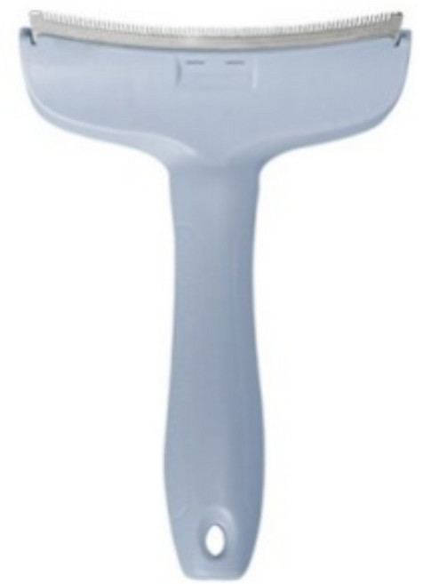 푸뜨 속털싹 고양이 단모종 빗 스테인레스 브러시 잘빗김 가벼움 안전한 브러시, 블루, 블루, 1개