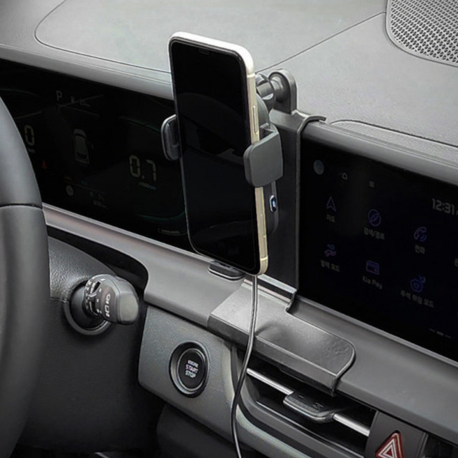 FICS 더 뉴 셀토스 2022년~2025년 페이스리프트 이후 전용 차량용 핸드폰 거치 마운트, 1개