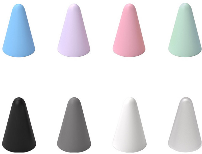 지니비 소곤소곤 애플펜슬 호환 실리콘 팁커버 1box 8개입, 1박스