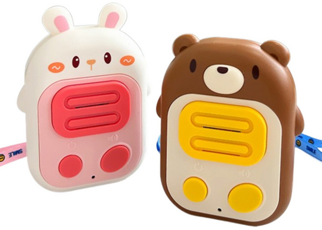퍼니소피 캐릭터 키즈 무전기 토끼&곰 워키토키, 1개, 단품