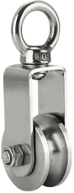 케이에스로프 스텐 베어링 도르래 부드러운 회전 녹방지 무소음 도르레, 1개