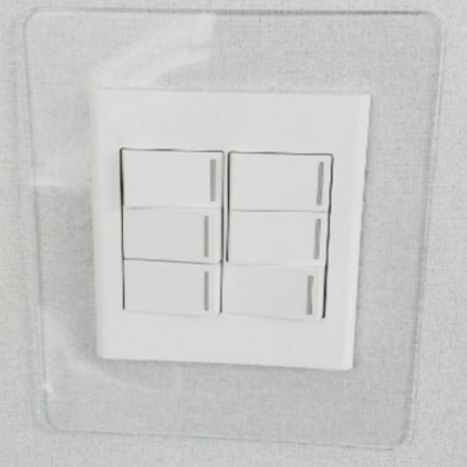 아크릴 투명 스위치 커버 2개용 콘센트 손때방지, 1개