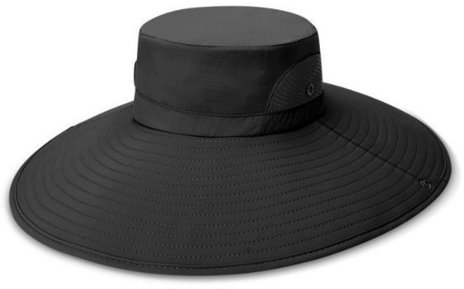 3배이상 넓은 대형 그늘막 벙거지모자 햇볕차단 챙큰 모자 선바이저모자 햇빛가림모자, No.01 그늘막벙거지 블랙