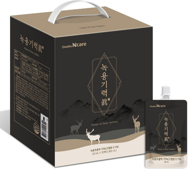 천호엔케어 녹용기력진 30p, 1.8L, 4개