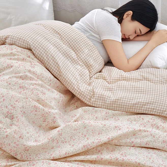 [시즌오프특가] 아이너프 부드러운 워싱 사계절 플라워 양면 차렵이불