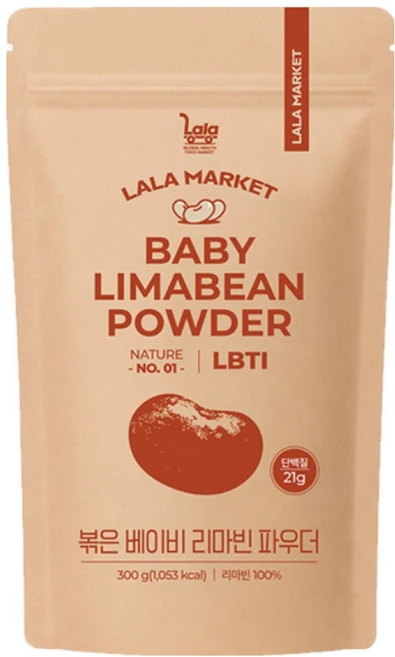 라라마켓 페루산 볶은 베이비 리마빈 파우더, 300g, 1개 - 쿠팡