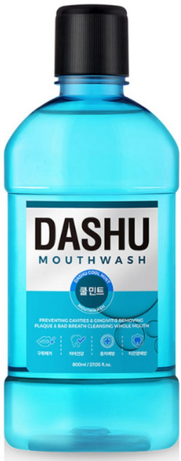 다슈 데일리 구강청결제 쿨민트향, 800ml, 3개