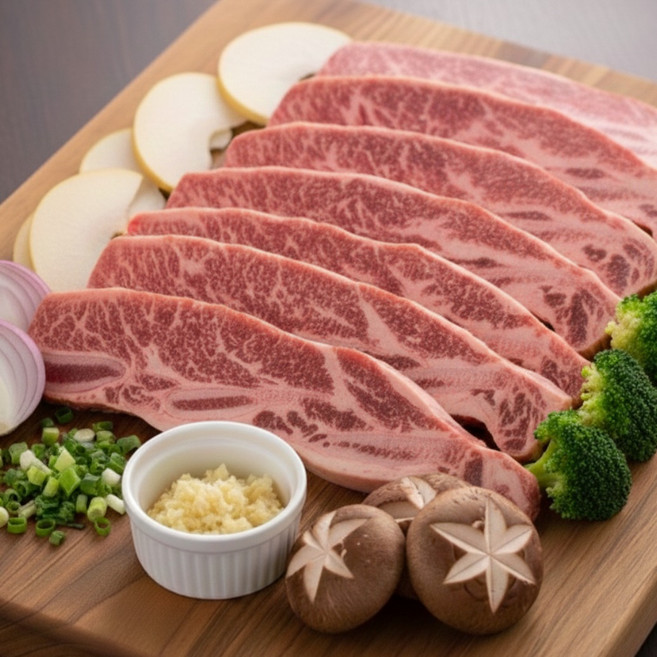 [초원한우마을] LA갈비 꽃갈비 지방손질 된 가정용 선물세트 선물세트용(3 kg이상) 미국산 초이스, 1개, 6kg