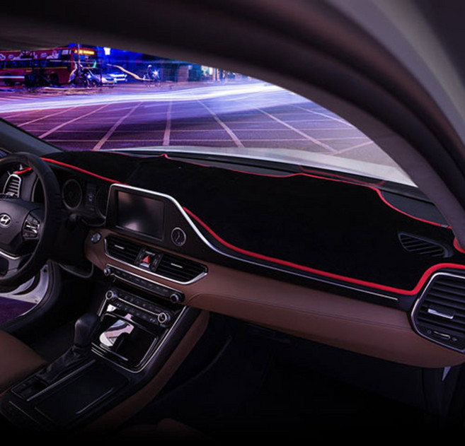 트랙스크로스오버 벨벳 논슬립 대시보드커버 주문제작, 점 레드