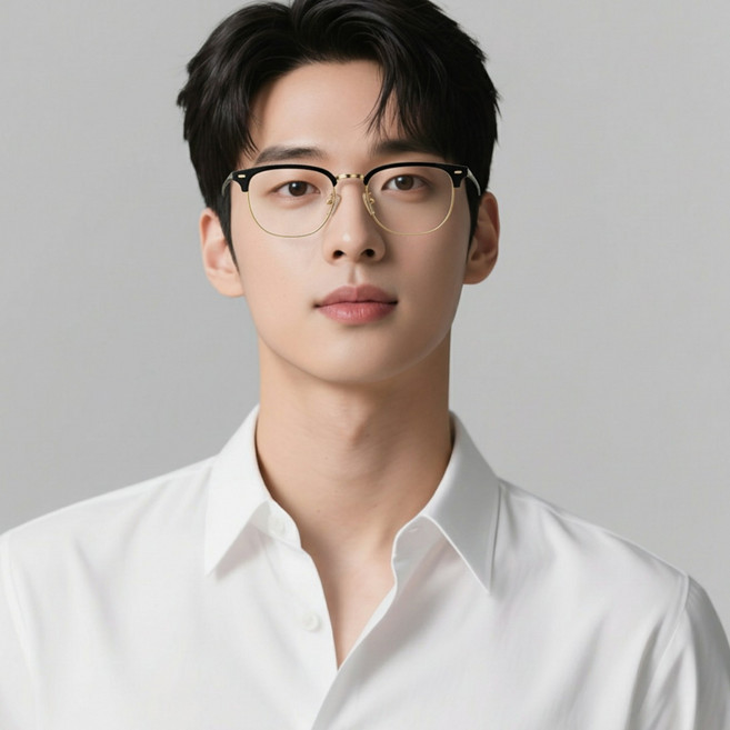 디스마컴퍼니 가벼운 하금테 안경 블루라이트 차단