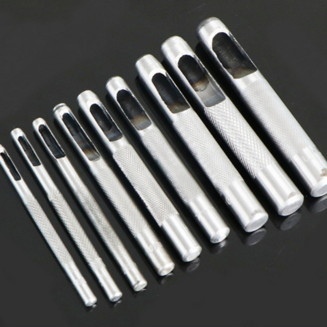 꿈블리 가죽공예 타공 원형 펀치 9종, 1세트