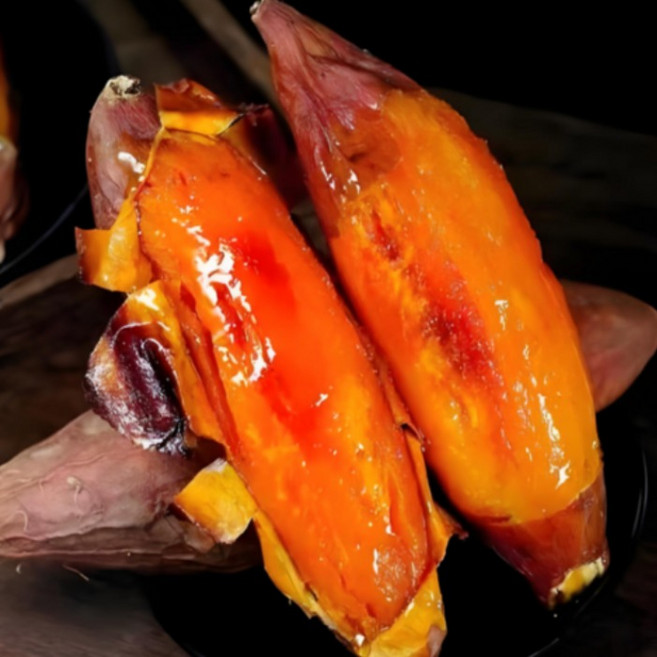 [꿀맛 폭발]산지직송 무농약 꿀이 뚝뚝 달망 해남 꿀고구마 호박고구마(비세척), 1박스, 중사이즈10kg